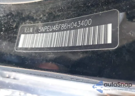 2006 Hyundai Sonata Gls V6/Lx V6 z USA, uszkodzony, nr VIN 5NPEU46F86H043400